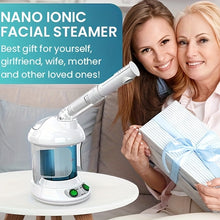 Fulog Nano Ionic Facial Steamer – 360° Rotatable Arm, Portable Deep Cleaning Facial Spa with Stainless Steel Skin Kits for Home or Salon Use