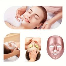 Rechargeable 7-color LED face mask facial care tool
